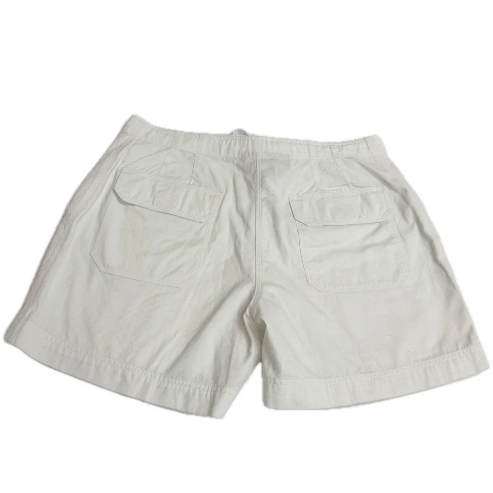 Lauren Ralph Lauren Shorts Womens 16W White Cotton Cargo Utility Drawstring‎